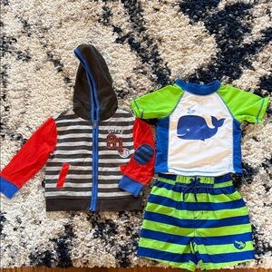 Guess Kids jacket and Little me Swim Set